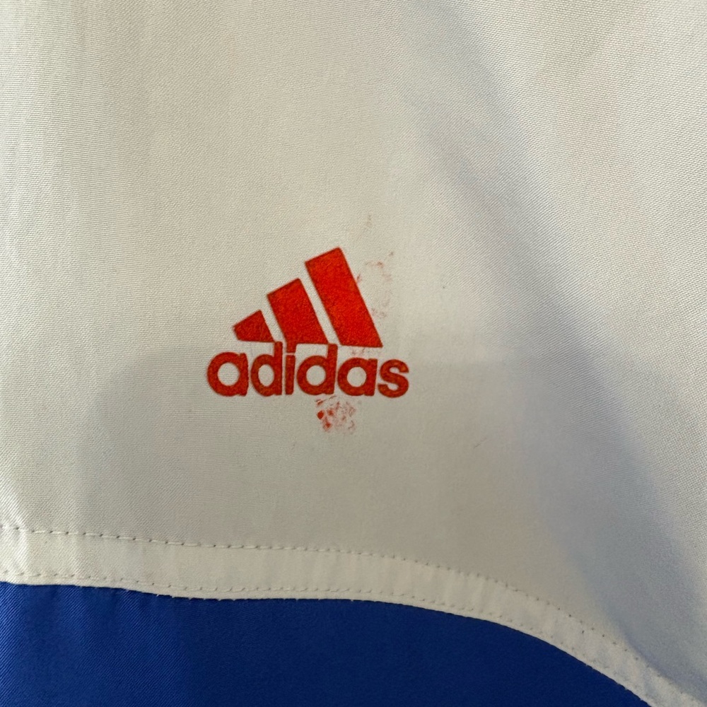 Adidas Essentials 2012 Colorblock Track Jacket Blue White Red Size M - Picture 7 of 11